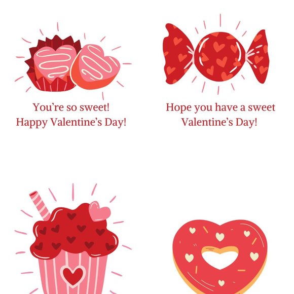 Sweet Themed Valentine's Day Cards - Picture 2 of 3